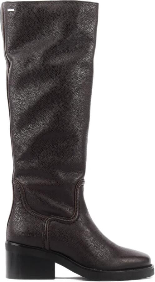 Nubikk Cassy grain leather boots Bruin