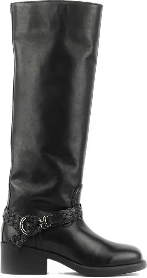 Nubikk Lizzy Lynn braided boots Bruin