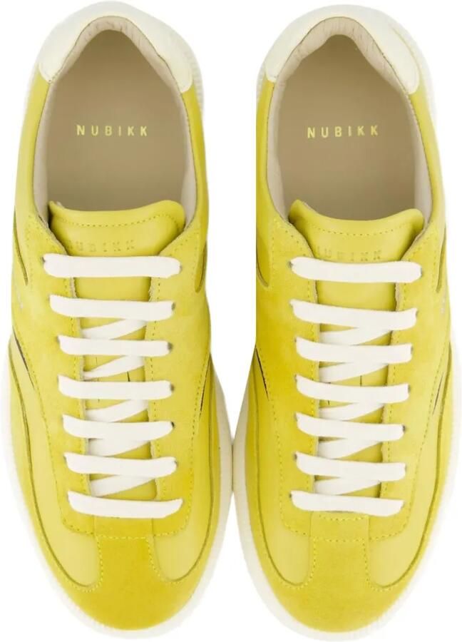 Nubikk Ray Owen leren low-top sneakers Geel - Foto 3