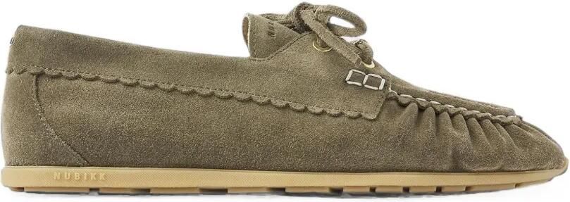 Nubikk Riley Jade loafers met veters Groen