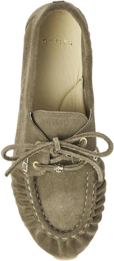 Nubikk Riley Jade loafers met veters Groen - Foto 3