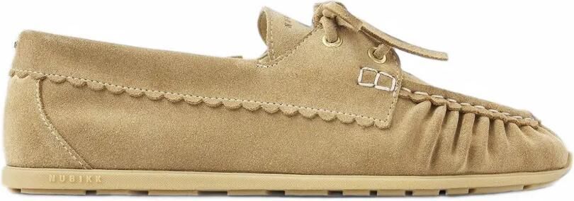 Nubikk Riley Jade leren derby schoenen Beige