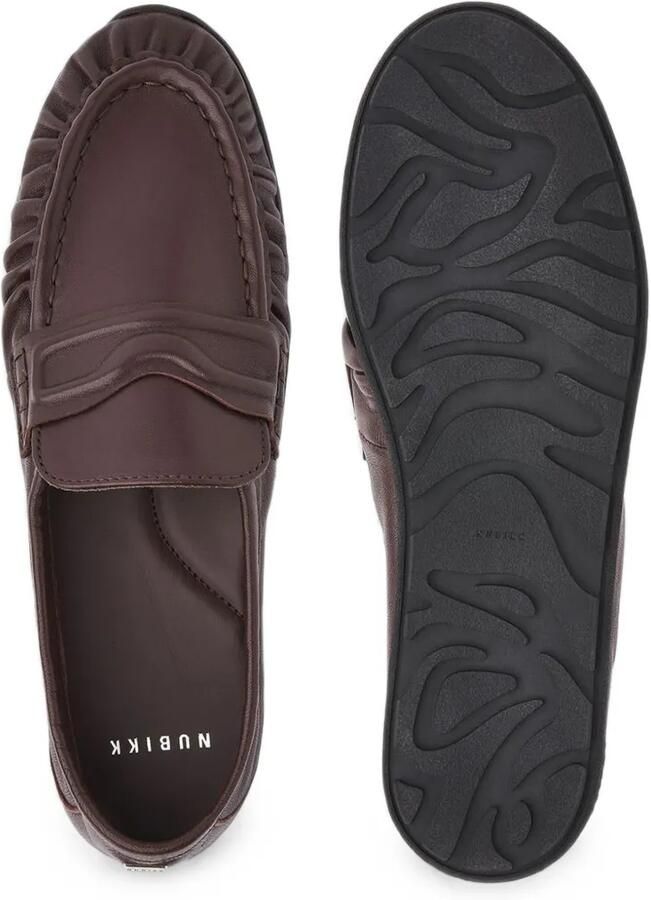 Nubikk Riley Mio loafers met ruches Rood - Foto 2
