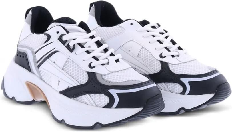 Nubikk Ross Nomad sneakers met leren vlakken Wit
