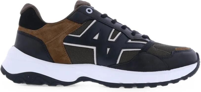 Nubikk Ross Trek Edge sneakers met vlakken Zwart