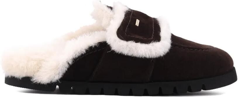 Nubikk Teddy Furry instapslippers Bruin