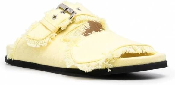 Nº21 Fussbett slippers met gesp Geel
