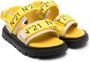 Nº21 Kids Sandalen met klittenband Geel - Thumbnail 1