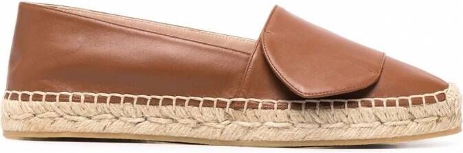 Nº21 Leren espadrilles Bruin