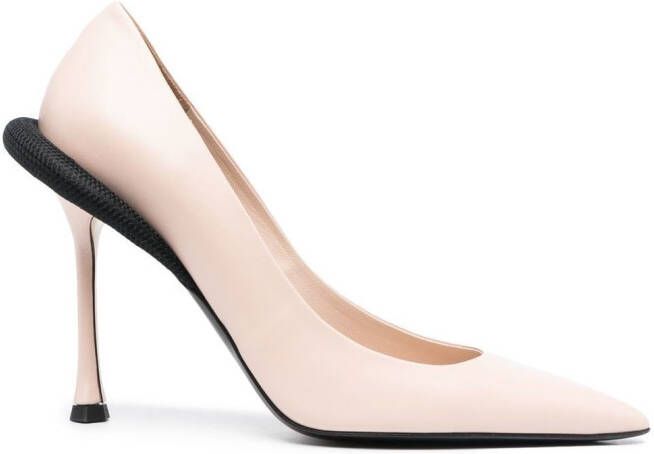 Nº21 Pumps met mesh afwerking Beige