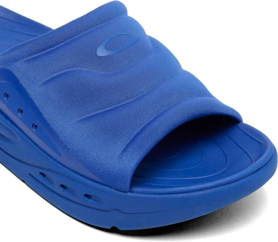 Oakley Gewatteerde slippers met logo-reliëf Blauw - Foto 2