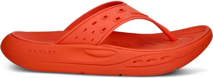 Oakley Studio teenslippers met logo-reliëf en geperforeerde details Oranje - Foto 5
