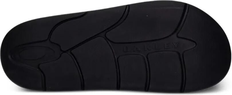 Oakley Studio teenslippers met logo-reliëf en geperforeerde details Zwart - Foto 4
