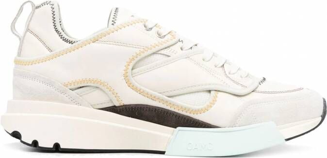 OAMC Aurora sneakers met panelen Beige