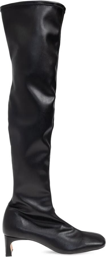 ODISSI 50 mm overknee laarzen met blokhak Zwart