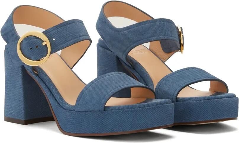 ODISSI Brianne suède sandalen Blauw - Foto 5