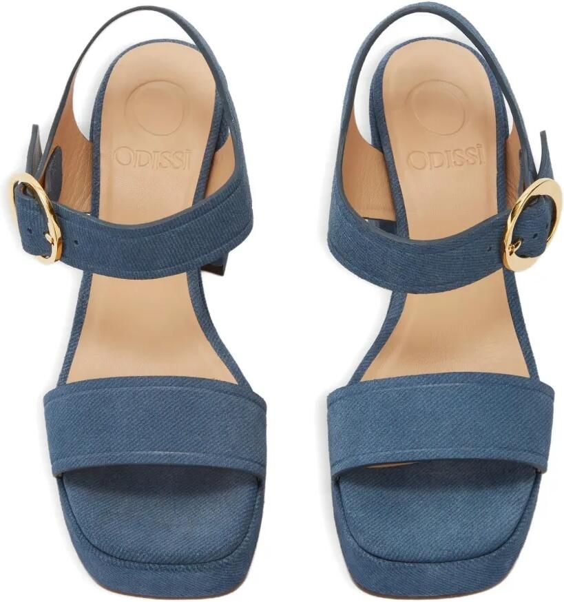 ODISSI Brianne suède sandalen Blauw - Foto 3
