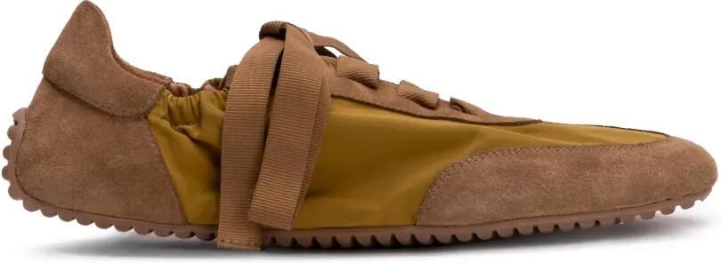 ODISSI Cass grosgrain-lace sneakers Geel - Foto 4