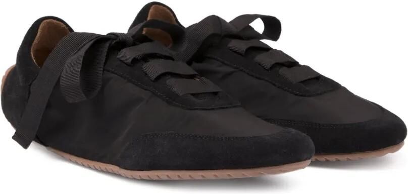 ODISSI Cass grosgrain-lace sneakers Zwart - Foto 4