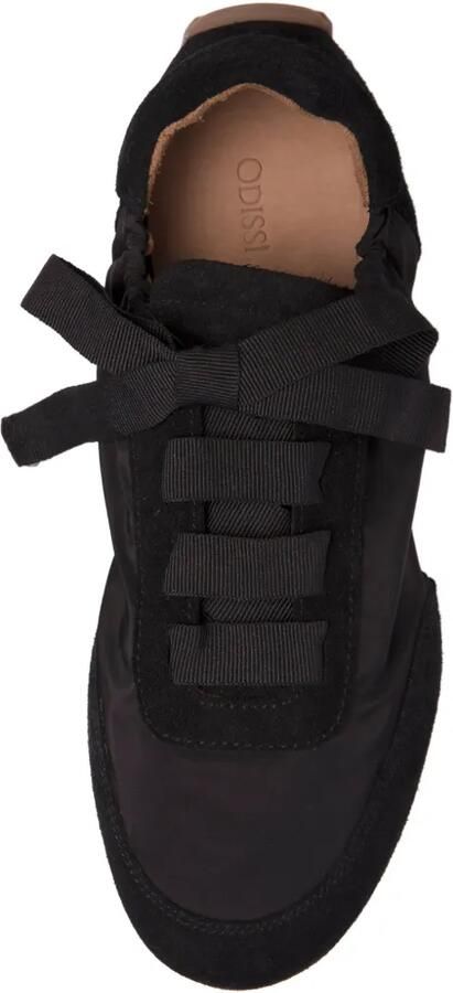 ODISSI Cass grosgrain-lace sneakers Zwart - Foto 3