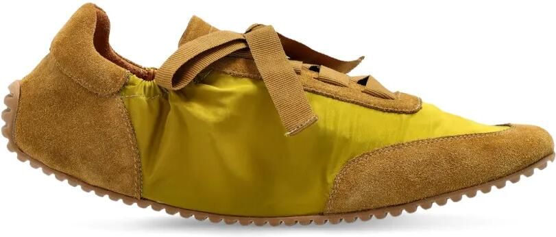 ODISSI Cass rounded-toe sneakers Geel