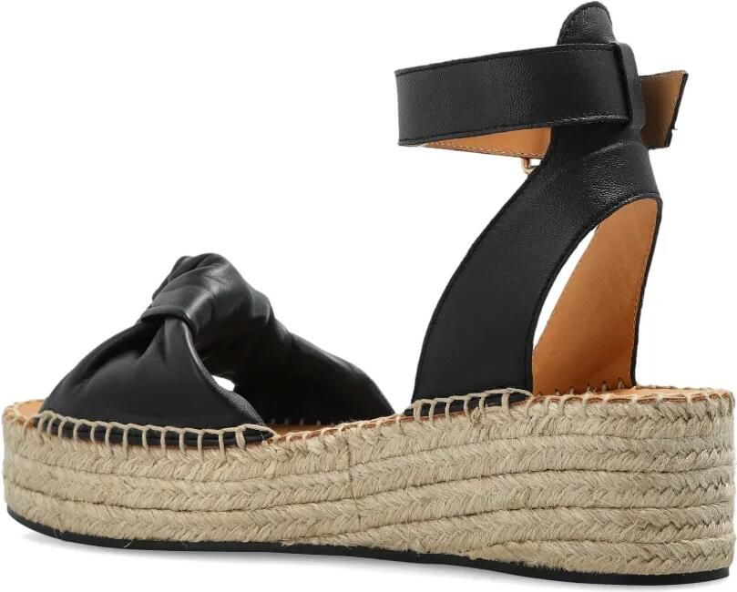 ODISSI Espadrilles met geknoopt detail Zwart - Foto 3