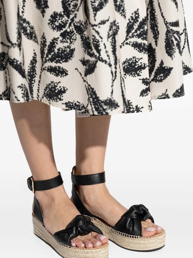 ODISSI Espadrilles met geknoopt detail Zwart - Foto 2