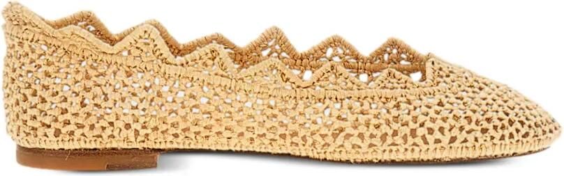 ODISSI Harper gewelfde ballerina's Beige