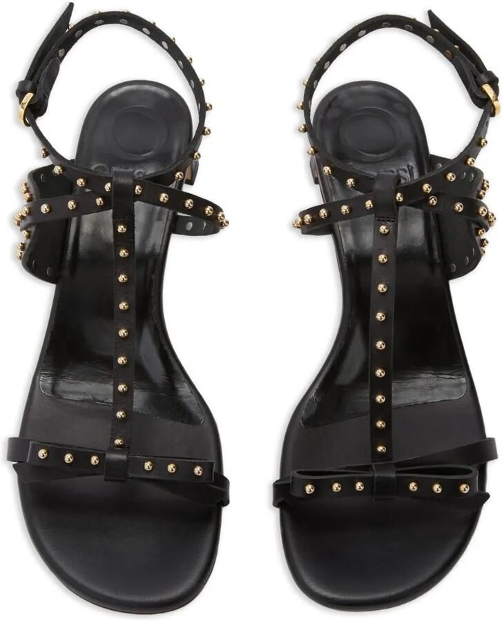 ODISSI Jackie Mid leren sandalen Zwart - Foto 2
