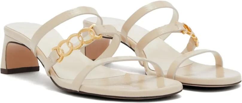 ODISSI Juliet sandalen met kettingdetail Beige - Foto 4