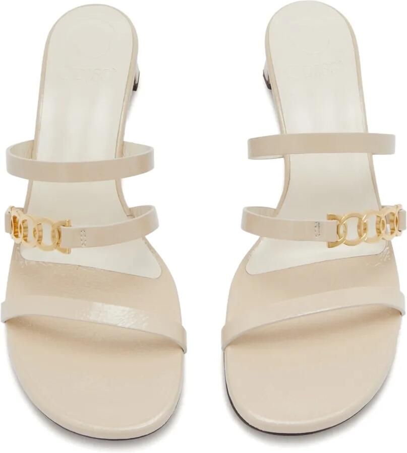 ODISSI Juliet sandalen met kettingdetail Beige - Foto 2