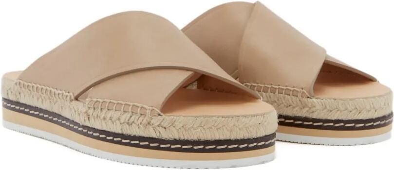 ODISSI Lily espadrilles met gekruist detail Beige - Foto 4