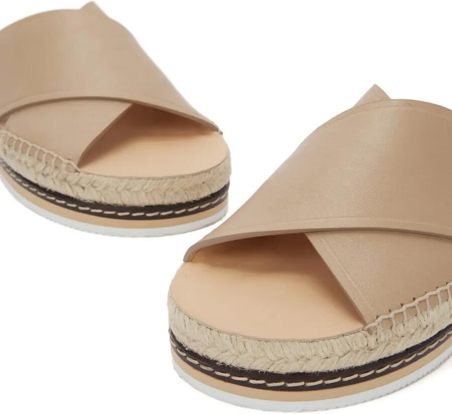 ODISSI Lily espadrilles met gekruist detail Beige - Foto 2