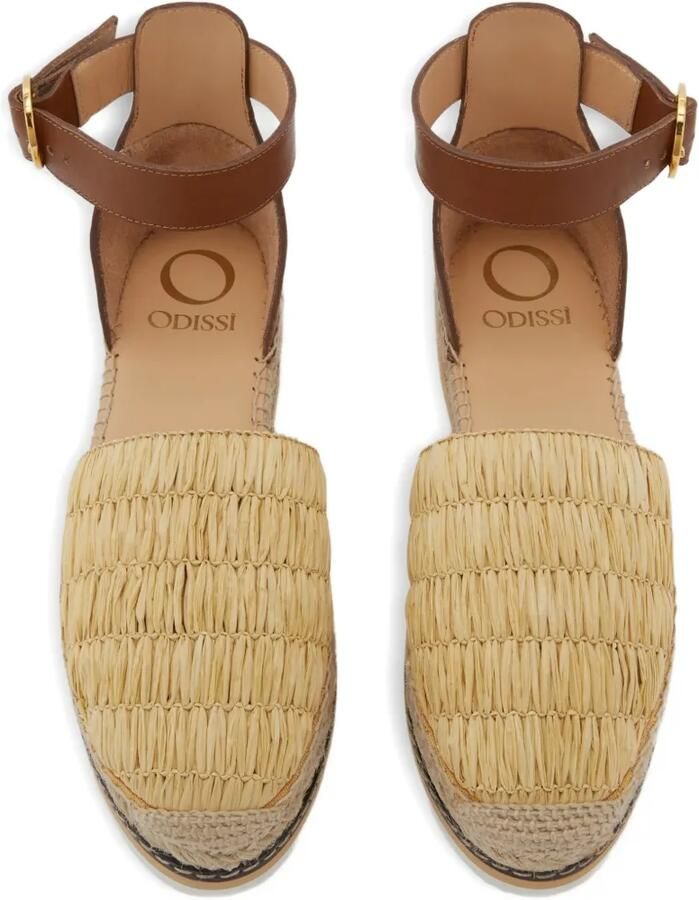 ODISSI Lily espadrilles met ronde neus Beige - Foto 4