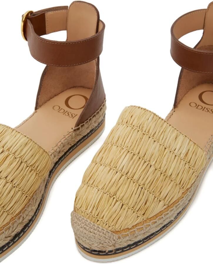 ODISSI Lily espadrilles met ronde neus Beige - Foto 2