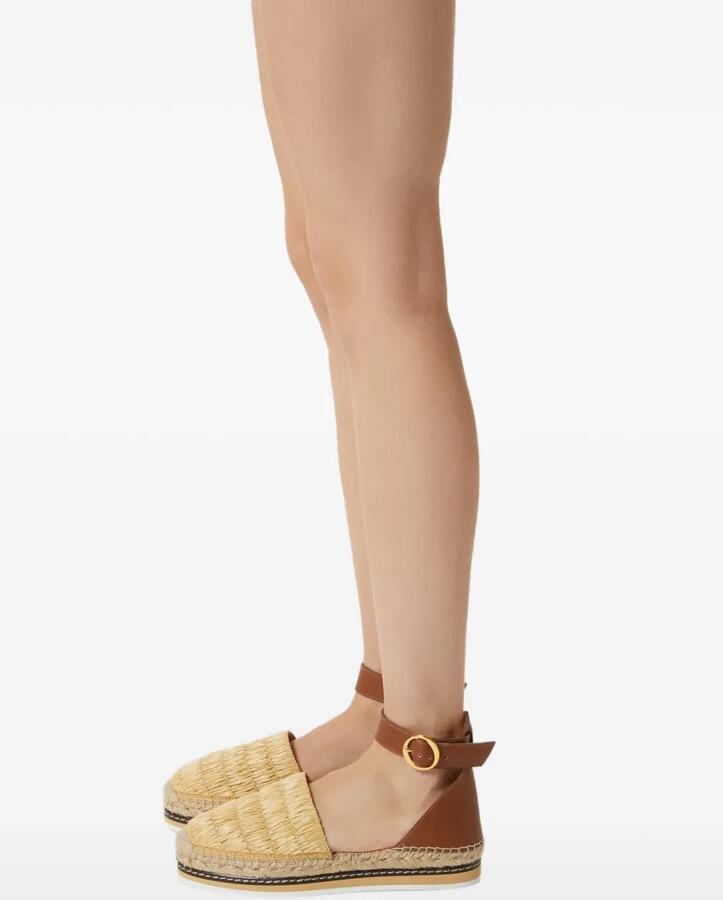 ODISSI Lily espadrilles met ronde neus Beige - Foto 3