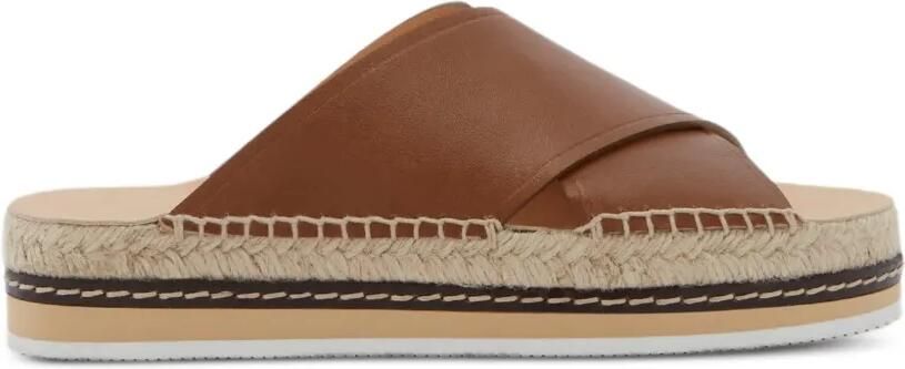 ODISSI Lily sandalen met gekruiste bandjes Bruin