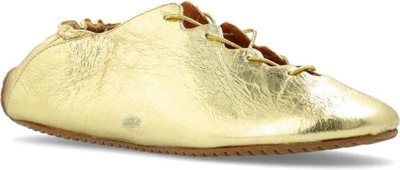 ODISSI Milly leren ballerina's met metallic effect Goud - Foto 3