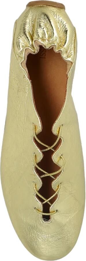 ODISSI Milly leren ballerina's met metallic effect Goud - Foto 5