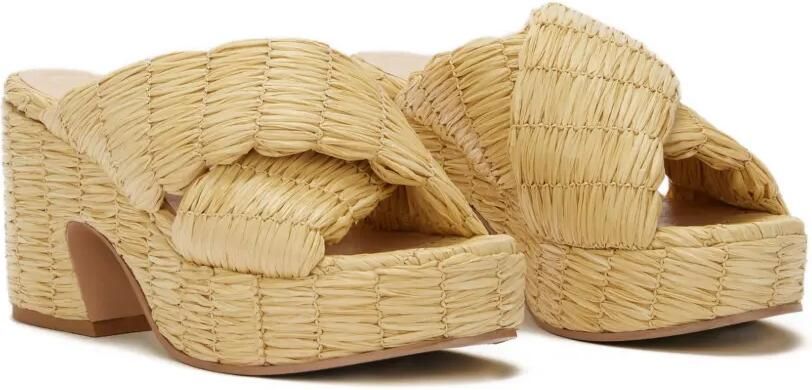 ODISSI Noa sandalen met gekruiste bandjes Beige - Foto 5