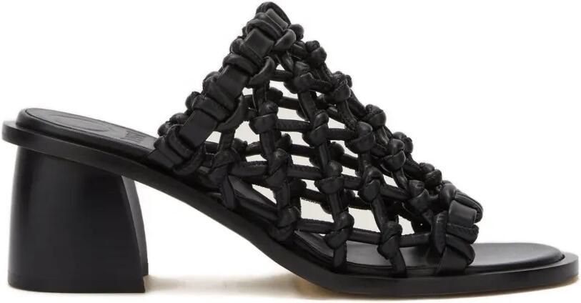 ODISSI Nour sandalen met gevlochten wreef Zwart