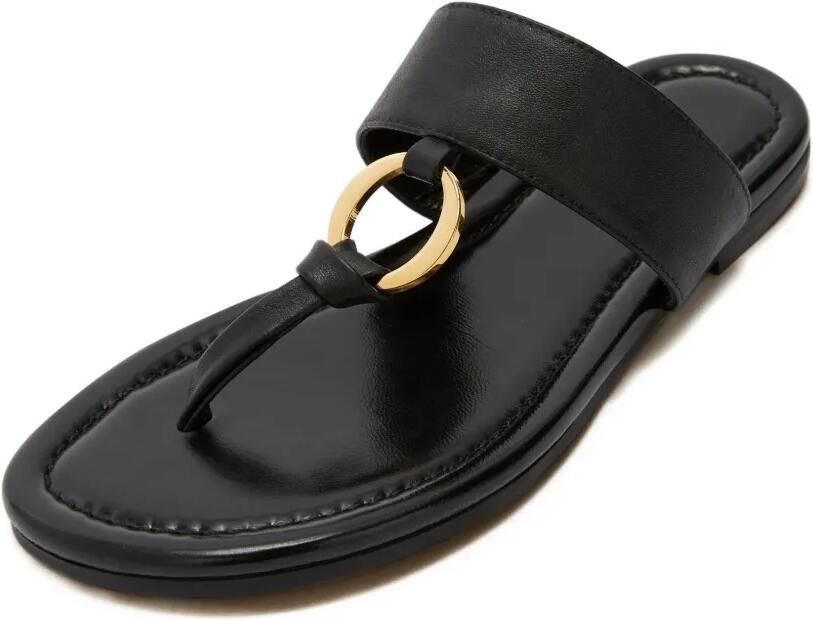 ODISSI Olivia sandalen met ringdetail Zwart - Foto 4