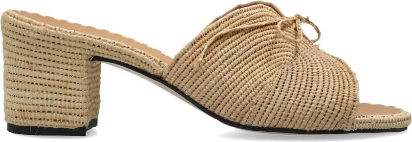 ODISSI Sandalen met strikdetail Beige