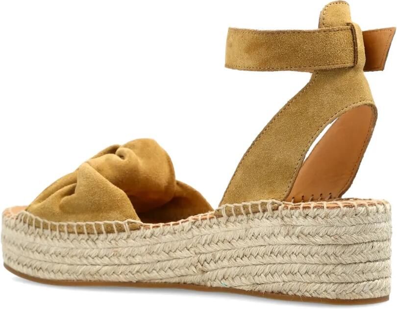 ODISSI Sneakers met geknoopt enkelbandje Geel - Foto 3