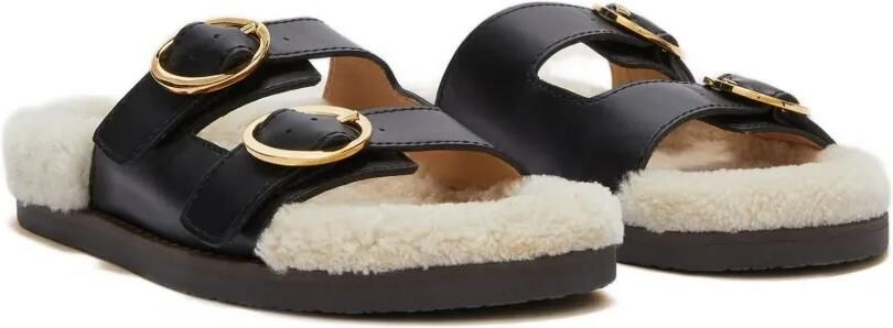 ODISSI Yuki leren sandalen met gesp Zwart - Foto 5
