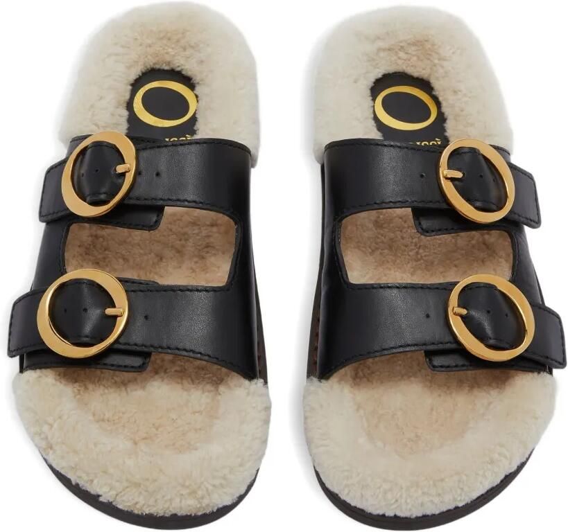 ODISSI Yuki leren sandalen met gesp Zwart - Foto 2
