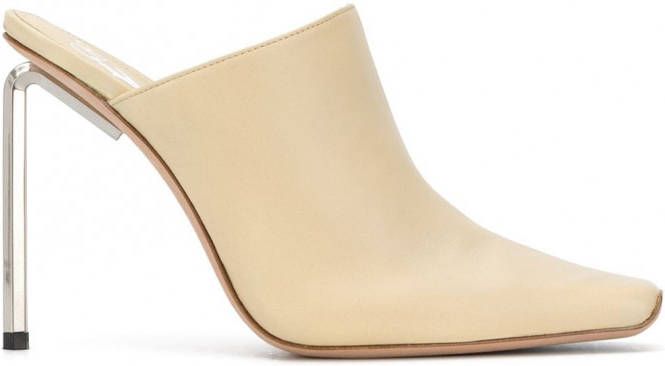 Off-White Allen muiltjes met vierkante neus Beige