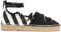 Off-White Espadrilles Canvas Laces Flat Espadrillas in zwart - Thumbnail 2