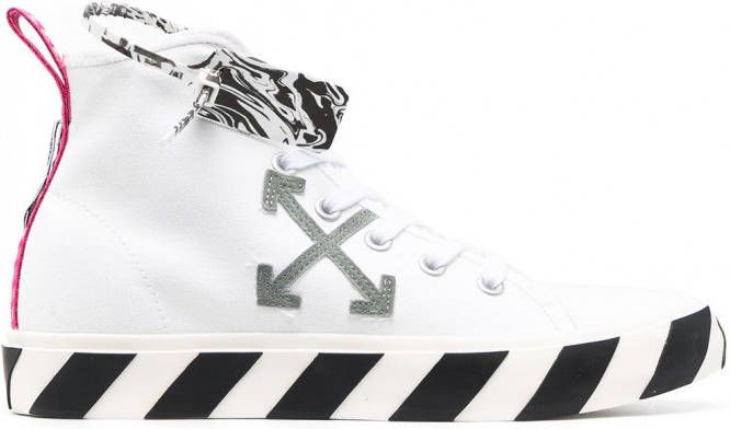 Off-White Vulcanized mid-top sneakers Wit