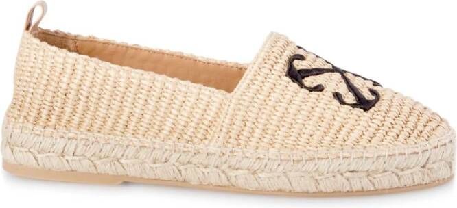 Off-White Dru raffia espadrilles Beige